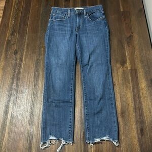 Levi 724 High rise straight crop jeans